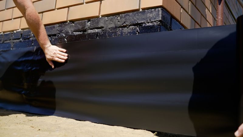 Waterproofing on a Building Exterior